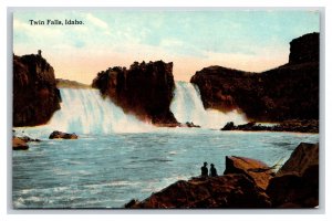 View of Falls Twin Falls Idaho ID UNP DB Postcard P20