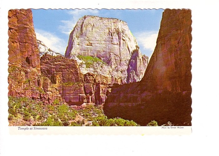 Temple at Sinawava, Zion National Park, Utah,