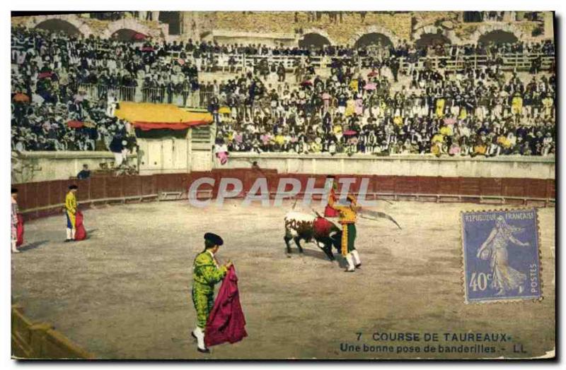 Vintage Postcard Bullfight Bullfight a good installation of