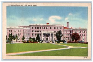 c1940 Truesdale Hospital Exterior Building Fall River Massachusetts MA Postcard