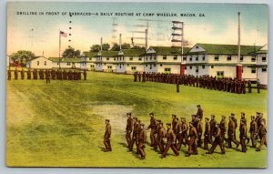 1941  US Army  Camp Wheeler  Macon  Georgia    Postcard