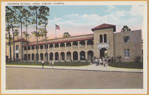 Coral Gables, FLA., Grammar School, children waiting out front