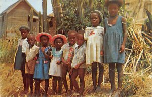 Group of Native Children Bellaplaine, St. Andrew Barbados West Indies Postal ...