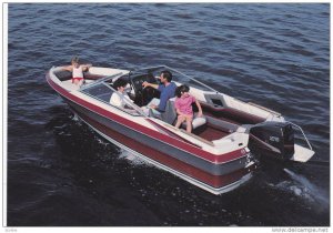 Boat ad, Maxum boat company, Washington, USA, 50-70s ; Model, Maxum 2000/XR