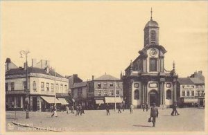 Belgium Charleroi Place de la Ville Haute et l'Eglise High Town Market &...