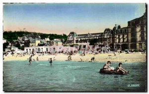 Old Postcard Houlgate beach at high tide