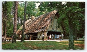 1950s JAMESTOWN VIRGINIA GLASSHOUSE REBUILT US DEPT OF INTERIOR POSTCARD P63