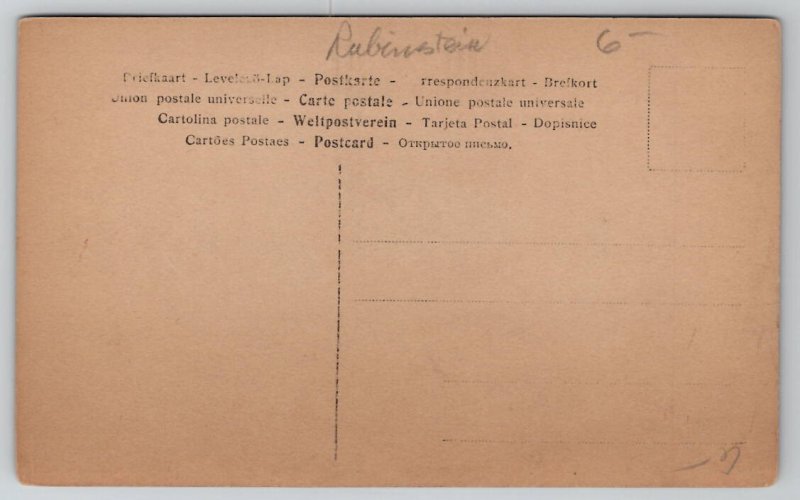 RPPC Anton Rubinstein Classical Composer Conductor Russian Jewish Postcard L38