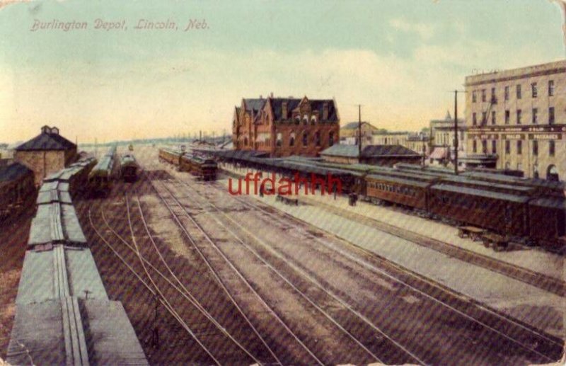 BURLINGTON DEPOT, LINCOLN, NE. 