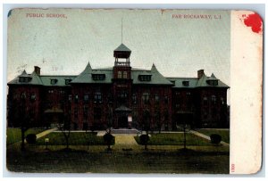 c1910's Public School Far Rockaway Long Island New York NY Antique Postcard 