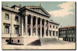 Old Postcard Marseille courthouse