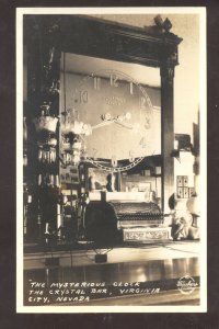 RPPC THE CRYSTAL BAR INTERIOR VIRGINIA CITY NEVADA VINTAGE REAL PHOTO POSTCARD