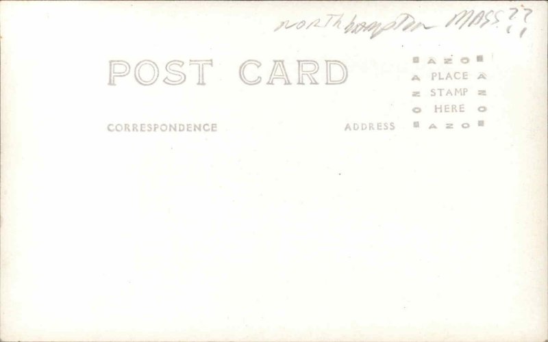 Northampton? MA Houses & Barn Country Scene c1920s-30s RPPC Real Photo Postcard