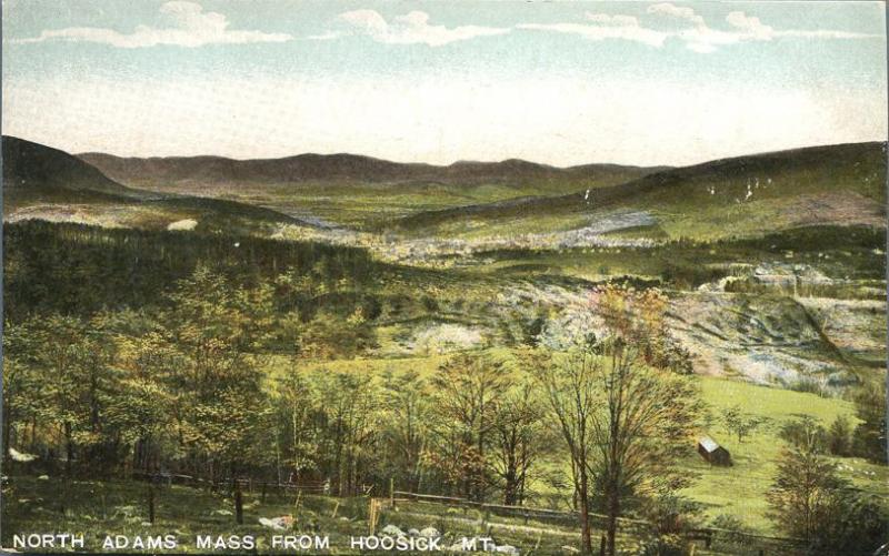 North Adams MA, Massachusetts - View from Hoosick Mountain - UDB