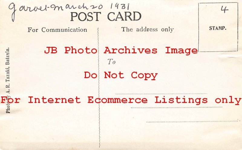 Dutch East Indies, Indonesia, RPPC, Garvel, Photo