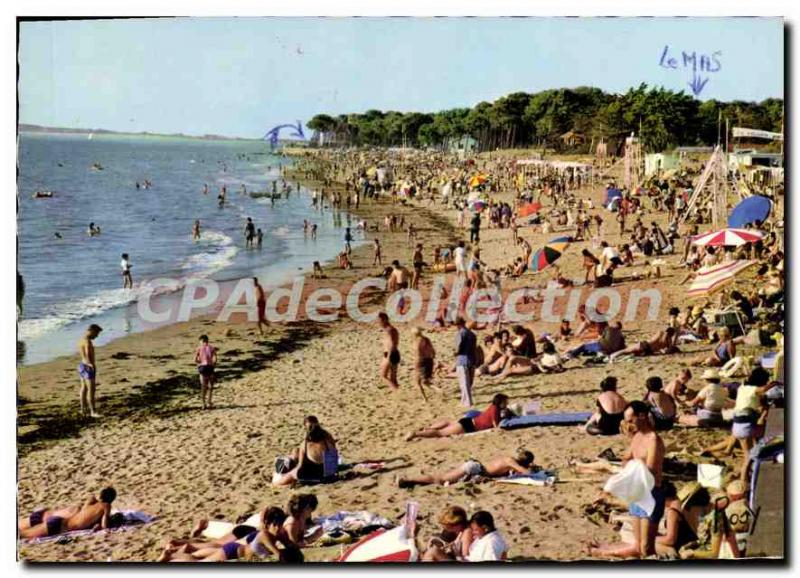 Postcard Modern Saint Brevin les Pins beach to the Duchesse Anne