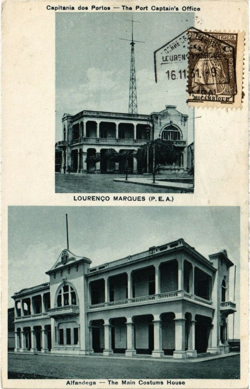 PC CPA MOZAMBIQUE, LOURENCO MARQUES, PORT CAPTAIN'S OFFICE, POSTCARD (b20748)