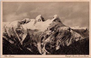 Vancouver BC The Lions Mountain Unused Leonard Frank Postcard H48