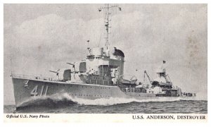 U.S.S. Anderson , Destroyer