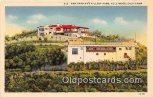 Ann Harding's Hilltop Home Hollywood, CA, USA Unused 