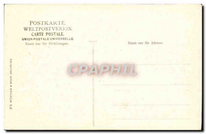 Postcard Old Salzburg Vom Kapuzinergarten