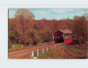 Postcard A beautiful covered bridge, Pennsylvania