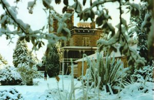 Postcard Larnach Castle Dunedin Australia's Only Castle Gardens Snow New Zealand