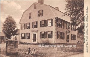 Home of Historian Sheldon formerly Col Joseph Stebbins Place - Old Deerfield, MA