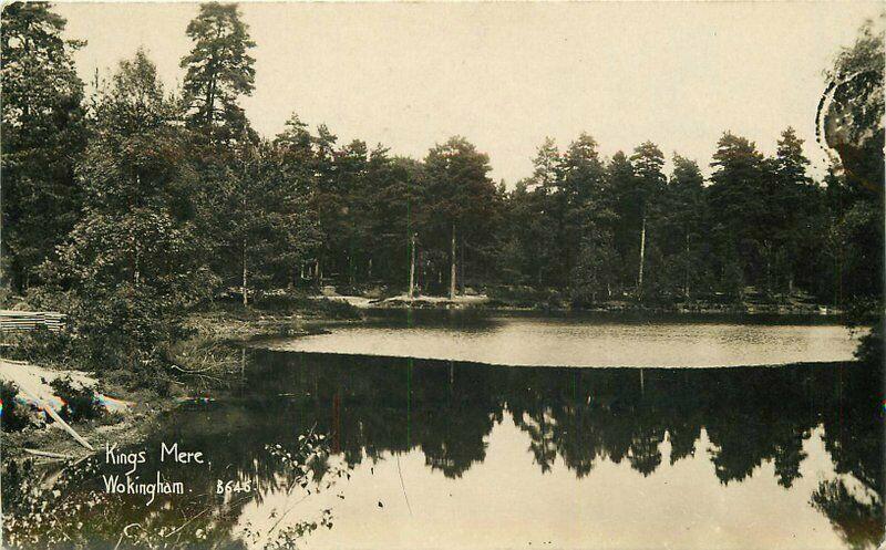 C-1910 Kings Mere Workingham UK RPPC Photo Postcard Surrey 1818