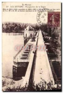  Vintage Postcard In Morvan Settons View of the Dam