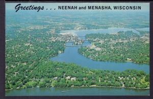 Greetings From Neenah and Menasha,WI Bird's Eye View