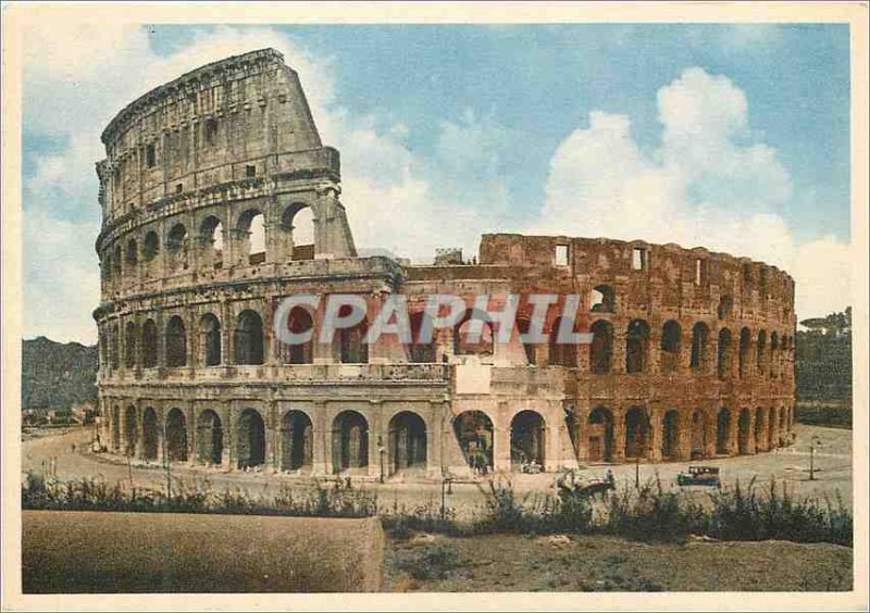 Postcard Modern Roma amphitheater flavius ??or colisee