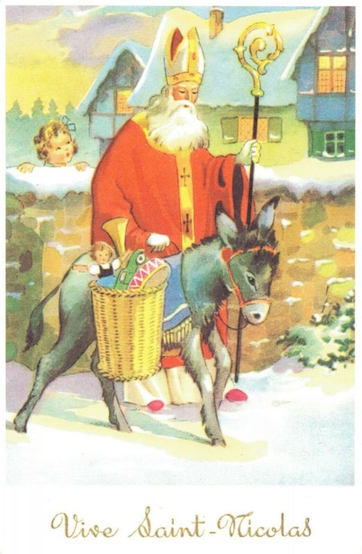 Saint Nicolas Saint Nicholas Santa Postcard 04.84