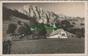 Switzerland Postcard - Kirchlein Von Ablandschen Mit Gastlosen  RS26062