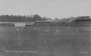 Lords Cricket Ground Middlesex Real Photo Old Postcard