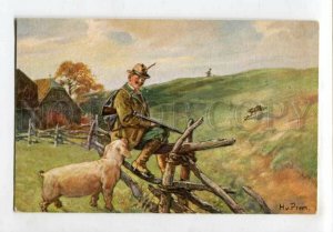 3127982 HUNTER Pig HUNT Hare by PREEN vintage PC