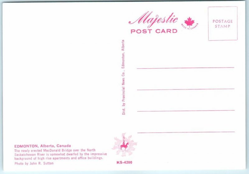 M-18051 MacDonald Bridge and Modern skyline Edmonton Alberta Canada