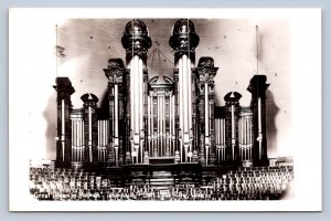 K8/ Salt Lake City Utah RPPC Postcard c1940s Tabernacle Organ Mormon 392