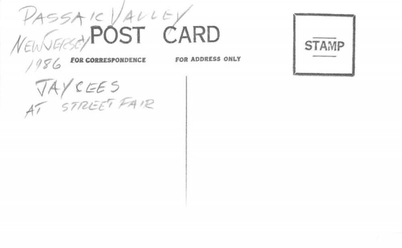 Passaic Valley New Jersey Jaycees Street Fair Clowns Real Photo Postcard AA72383