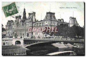 Postcard Old Paris City Hall