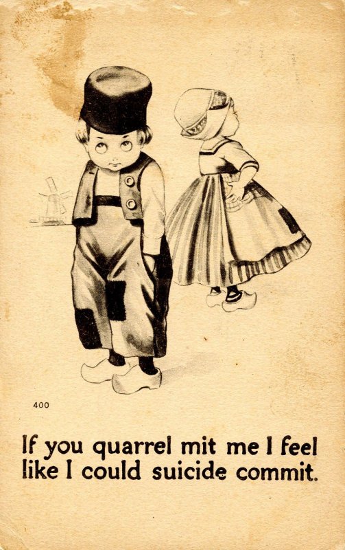 Children - If you quarrel…        (stained card)