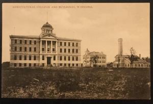 Vintage Postcard Unused Agricultural College & Buildings Winnipeg Canada LB