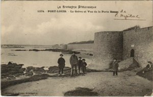 CPA La Bretagne Pittoresque PORT-LOUIS La Greve et Vue de la Porte... (33067)