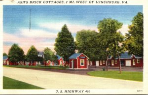 Virginia Lynchburg Ash's Brick Cottages 1952