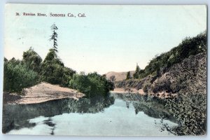 c1908 Sonoma County California Vintage Postcard Russian River Forest Lake Trees