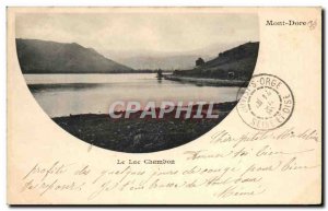 Old Postcard Mont Dore Lake Chambon map 1899