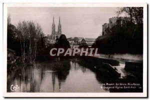 Old Postcard Niort La Sevre Niortaise