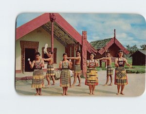 Postcard Poi Dance At Model Pa, New Zealand