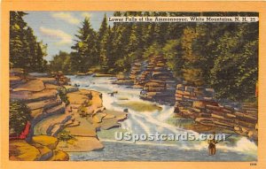 Lower Falls of Ammonoosuc in White Mountains, New Hampshire