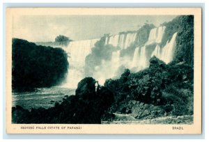 Iguassu Falls State Of Parana Brazil New York World's Fair 1939 Postcard